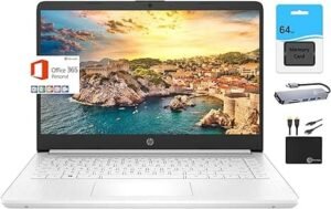 The HP 14-inch HD Slim Student Laptop is an excellent choice for students seeking a reliable and efficient device for their academic needs