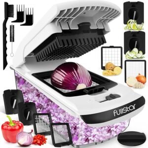 Fullstar Vegetable Chopper - Food Chopper - Onion Chopper - Vegetable Cutter and Spiralizer